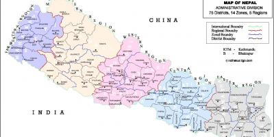 ნეპალის ყველა მუნიციპალიტეტის რუკა