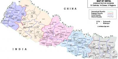 ნეპალის პოლიტიკური რუკა უბანი