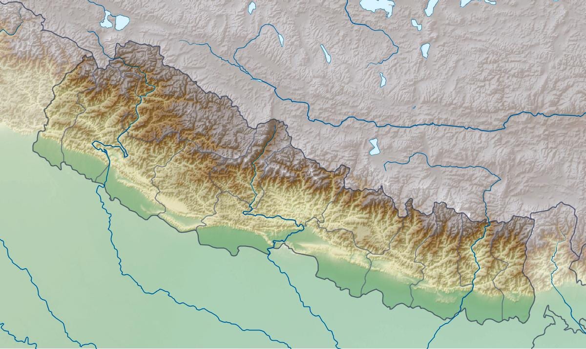ნეპალის 3d რუკა