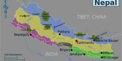 Mt everest ნეპალის რუკა
